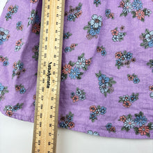 Load image into Gallery viewer, Girls COtton On, floral viscose / linen long sleeve dress, GUC, size 6, L: 56cm