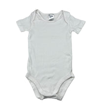 Load image into Gallery viewer, Unisex Anko, white cotton bodysuit / romper, GUC, size 0,