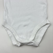 Load image into Gallery viewer, Unisex Anko, white cotton bodysuit / romper, GUC, size 0,
