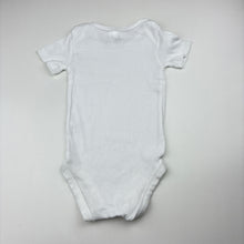 Load image into Gallery viewer, Unisex Anko, white cotton bodysuit / romper, GUC, size 0,
