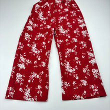 Load image into Gallery viewer, Girls lightweight, red &amp; white floral jumpsuit, FUC, size 3,