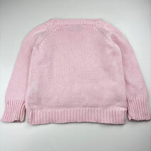 Load image into Gallery viewer, Girls bella + lace, pink knitted sweater / jumper, light marks, FUC, size 5-6,