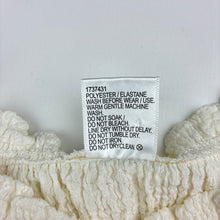 Load image into Gallery viewer, Girls Mango, cream crinkle sleeveless top, EUC, size 14,