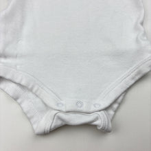 Load image into Gallery viewer, Unisex Target, white organic cotton bodysuit romper, GUC, size 0000,