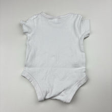 Load image into Gallery viewer, Unisex Target, white organic cotton bodysuit romper, GUC, size 0000,
