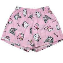 Load image into Gallery viewer, Girls Hello Kitty, lightweight pyjama shorts elasticated, GUC, size 12,