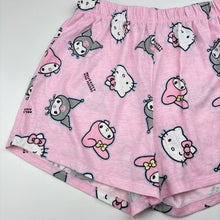 Load image into Gallery viewer, Girls Hello Kitty, lightweight pyjama shorts elasticated, GUC, size 12,