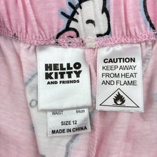 Load image into Gallery viewer, Girls Hello Kitty, lightweight pyjama shorts elasticated, GUC, size 12,