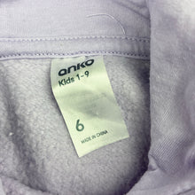 Load image into Gallery viewer, Girls Anko, fleece lined hoodie sweater, unicorn, EUC, size 6,