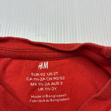 Load image into Gallery viewer, Boys H&amp;M, orange cotton t-shirt, GUC, size 2,