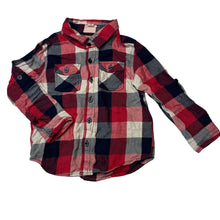 Load image into Gallery viewer, Boys Cotton On, checked cotton long sleeve shirt, GUC, size 4,
