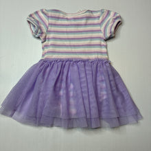 Load image into Gallery viewer, Girls Cotton On, striped ribbed romper dress, GUC, size 0, L: 36cm
