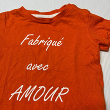 Load image into Gallery viewer, Unisex orange, cotton t-shirt, GUC, size 0,