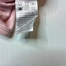 Load image into Gallery viewer, Girls Rupert &amp; Jane, pink cotton long sleeve bodysuit, EUC, size 000-00,