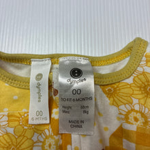 Load image into Gallery viewer, Girls Dymples, cotton zip coverall / romper, GUC, size 00,