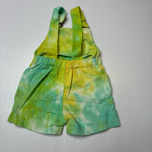 Load image into Gallery viewer, Unisex Foshan, tie dyed shortalls, GUC, size 00,