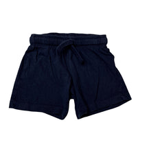 Load image into Gallery viewer, Unisex KID, navy cotton shorts, elasticated, GUC, size 1,