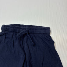 Load image into Gallery viewer, Unisex KID, navy cotton shorts, elasticated, GUC, size 1,