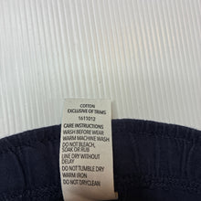 Load image into Gallery viewer, Unisex KID, navy cotton shorts, elasticated, GUC, size 1,