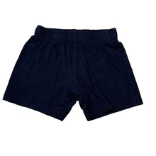 Load image into Gallery viewer, Unisex KID, navy cotton shorts, elasticated, *drawcord missing, elastic functional*, FUC, size 1,