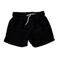 Load image into Gallery viewer, Boys Anko, black lightweight board shorts, elasticated, GUC, size 1,
