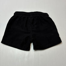 Load image into Gallery viewer, Boys Anko, black lightweight board shorts, elasticated, GUC, size 1,
