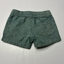 Load image into Gallery viewer, Boys Target, khaki cotton / linen shorts, elasticated, GUC, size 1,