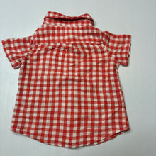 Load image into Gallery viewer, Boys Cotton On, checked viscose / linen short sleeve shirt, EUC, size 1,