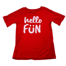 Load image into Gallery viewer, Unisex KID, red cotton t-shirt, EUC, size 7,