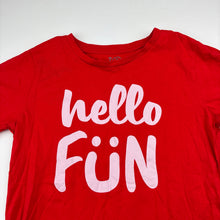 Load image into Gallery viewer, Unisex KID, red cotton t-shirt, EUC, size 7,