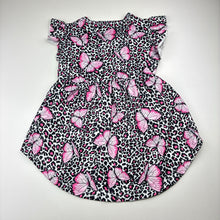 Load image into Gallery viewer, Girls Stretchy, high-low top, butterflies, EUC, size 5-6,
