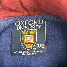 Load image into Gallery viewer, Unisex Oxford University, fleece lined hoodie sweater, GUC, size 7-8,