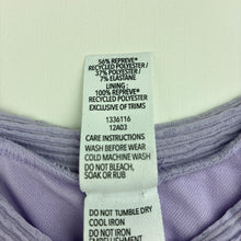 Load image into Gallery viewer, Girls Wave Zone, ribbed long sleeve swim one piece, EUC, size 7,