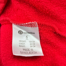 Load image into Gallery viewer, Unisex B Collection, red fleece lined sweater/jumper, GUC, size 6,