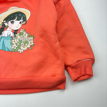 Load image into Gallery viewer, Girls Coral, fleece lined hoodie sweater, GUC, size 3,
