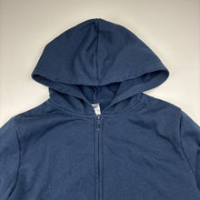 Load image into Gallery viewer, Unisex Anko, navy fleece lined zip hoodie sweater, EUC, size 14,