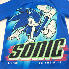 Load image into Gallery viewer, Boys H&amp;M, Sonic the Hedgehog lightweight top, EUC, size 7-8,