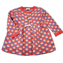Load image into Gallery viewer, Girls Jack &amp; Milly, knitted floral cotton long sleeve dress, GUC, size 0, L: 36cm