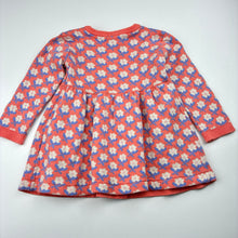 Load image into Gallery viewer, Girls Jack &amp; Milly, knitted floral cotton long sleeve dress, GUC, size 0, L: 36cm