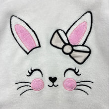 Load image into Gallery viewer, Girls Fleece, pyjama top, rabbit, pilling, FUC, size 2,