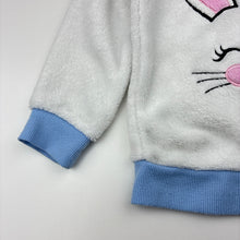 Load image into Gallery viewer, Girls Fleece, pyjama top, rabbit, pilling, FUC, size 2,