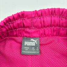 Load image into Gallery viewer, Girls Puma, pink sports/activewear shorts elasticated, GUC, size 7-8,