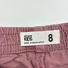 Load image into Gallery viewer, Girls Cotton On, cotton shorts elasticated, GUC, size 8,