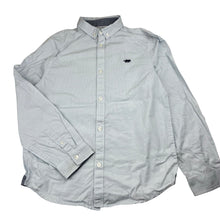 Load image into Gallery viewer, Boys Target, blue cotton long-sleeve shirt, light mark back right cuff, FUC, size 12,