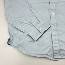 Load image into Gallery viewer, Boys Target, blue cotton long-sleeve shirt, light mark back right cuff, FUC, size 12,
