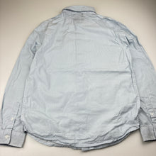 Load image into Gallery viewer, Boys Target, blue cotton long-sleeve shirt, light mark back right cuff, FUC, size 12,