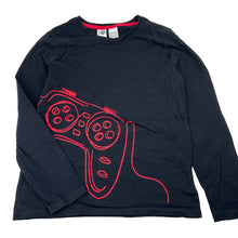 Load image into Gallery viewer, Boys Kid, cotton long-sleeve pyjama top, gaming, GUC, size 12,