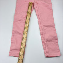 Load image into Gallery viewer, Girls H&amp;M, pink jeggings/leggings elasticated, EUC, size 4,