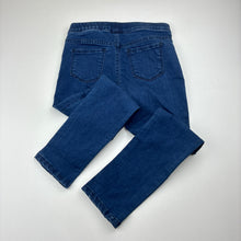 Load image into Gallery viewer, Girls H&amp;M, dark stretch denim leggings/jeggings elasticated, GUC, size 3,