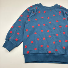 Load image into Gallery viewer, Unisex Nature Baby, fleece lined organic cotton sweater/jumper, EUC, size 4,
